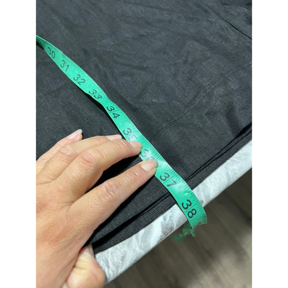 Women's Sundry 100% linen Black Sleeveless V-Neck Linen Jumpsuit Size S - Picture 12 of 13